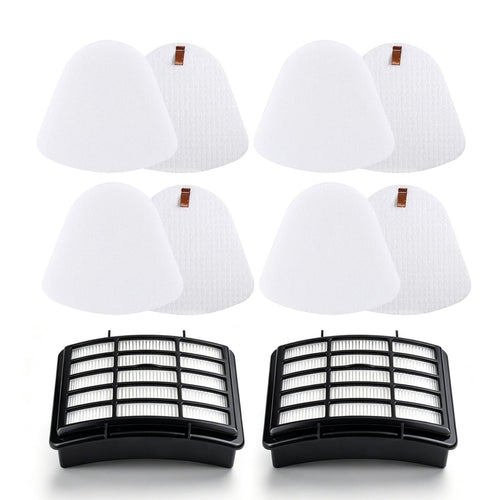 10-Pack Vacuum Filter Replacement Kit for Shark Navigator Lift-Away NV350 NV351 NV352 NV355 NV356E NV357 NV360 UV440 UV490 UV540, Includes 2 HEPA, 4 Foam & 4 Felt Filters, Replaces XFF350 XHF350