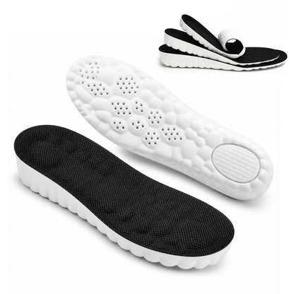 Height Increase Insoles for Men, 1.4 Inch Height Boosters, 4D Cloud Insoles with Memory Foam Cushioning, Trim-to-Fit Shoe Lifts for US Men’s Sizes 7.5-10.5, Black