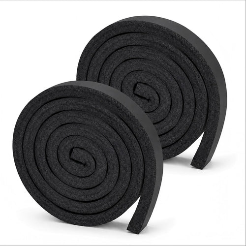 13Ft Air Conditioner Window Seal Kit, 2-Pack 1"x1"x6.5Ft Foam Weather Stripping, Insulation Strip, Noise Reducing, Air Leak Proof, No Glue, Black