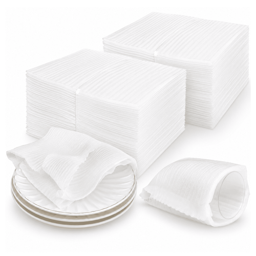 100-Pack Packing Foam Pouches, 8 x 10 in Cushion Sleeves for Dishes, Cups, Glassware and Fragile Items, 0.02 in Thick Packing Supplies for Moving