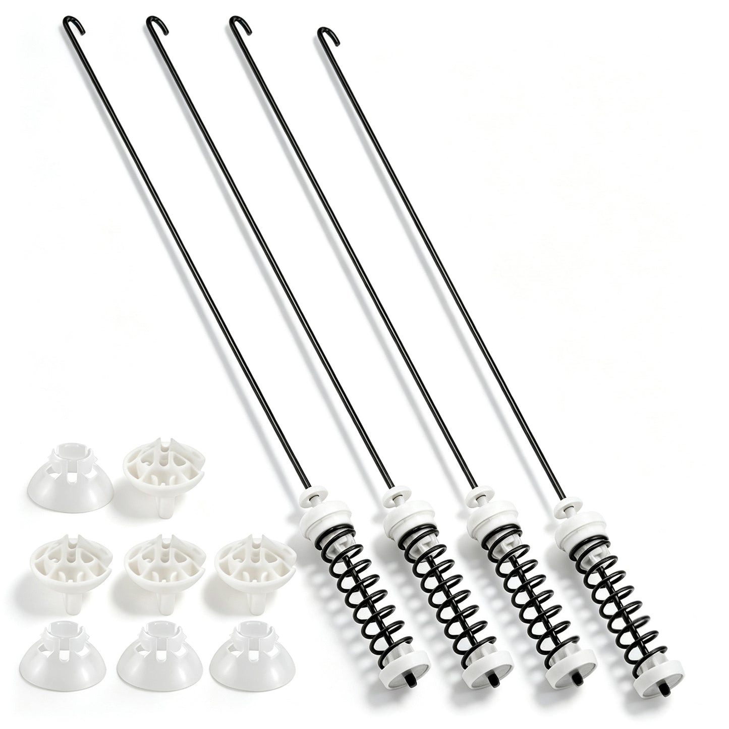 Washer Suspension Rods Kit 4 Pcs, Suspension Rods Compatible with Whirlpool Kenmore Maytag Washer Parts Replacement, Heavy Duty Repair Kit