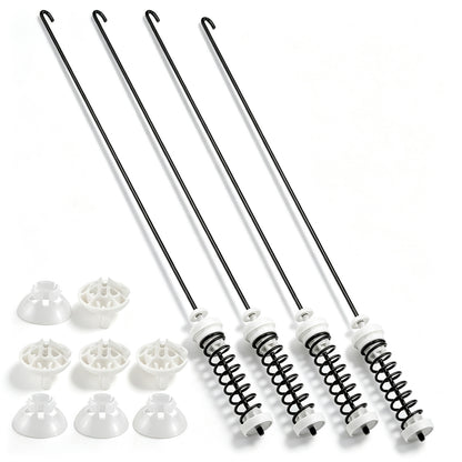 Washer Suspension Rods Kit 4 Pcs, Suspension Rods Compatible with Whirlpool Kenmore Maytag Washer Parts Replacement, Heavy Duty Repair Kit