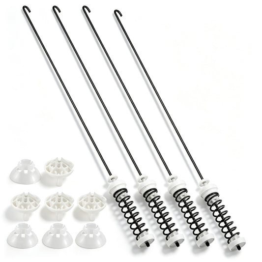 Washer Suspension Rods Kit 4 Pcs, Suspension Rods Compatible with Whirlpool Kenmore Maytag Washer Parts Replacement, Heavy Duty Repair Kit