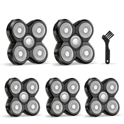5 Pack Replacement Razor Blade for Rotary Tools, Stainless Steel Utility Blade Refills with Cleaning Brush