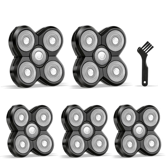 5 Pack Replacement Razor Blade for Rotary Tools, Stainless Steel Utility Blade Refills with Cleaning Brush