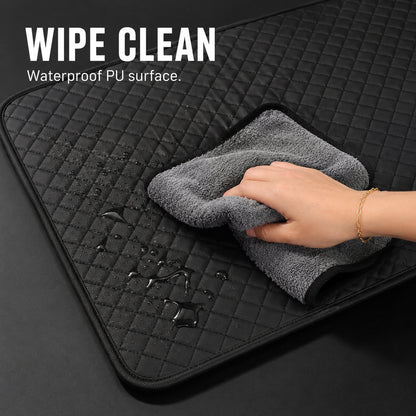 Rolling Creeper Mat, 60"x28" Low Ground Clearance Under Car Mechanic Pad with Storage Bag, Portable 3-Layer Auto Repair Roller Mat for All Vehicles & Terrains, Ground Work Maintenance Tool, Black