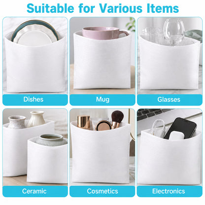 100-Pack Packing Foam Pouches, 8 x 10 in Cushion Sleeves for Dishes, Cups, Glassware and Fragile Items, 0.02 in Thick Packing Supplies for Moving