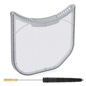 Dryer Lint Filter Replacement ADQ56656403, Durable Lint Screen Trap for Dryers & WashTowers, No Felt Seal Rim, Includes Lint Brush