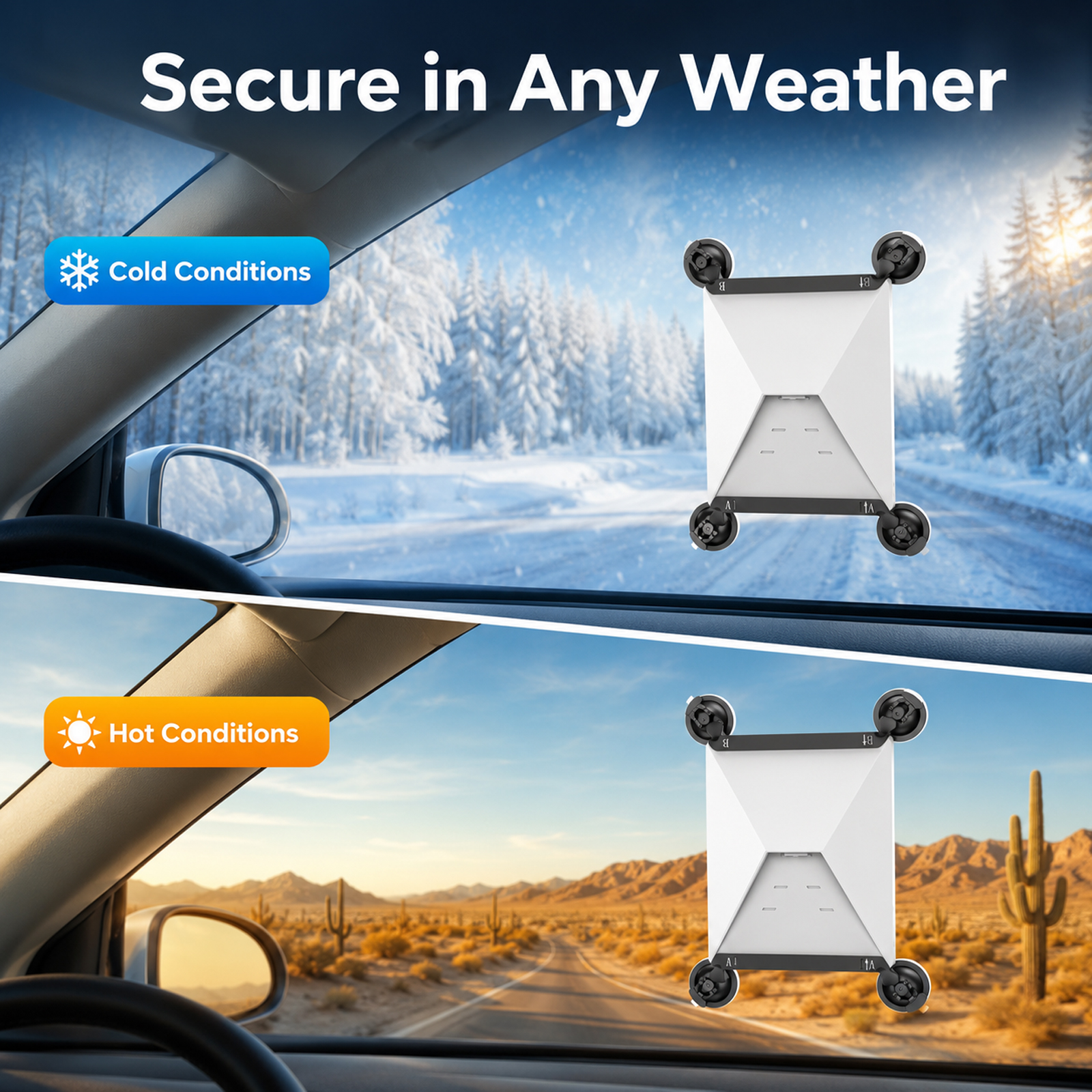 Suction Cup Mount for Starlink Mini, Portable Mounting Bracket for Car Sunroof, Window, RV, Boat and Camping - Image 7